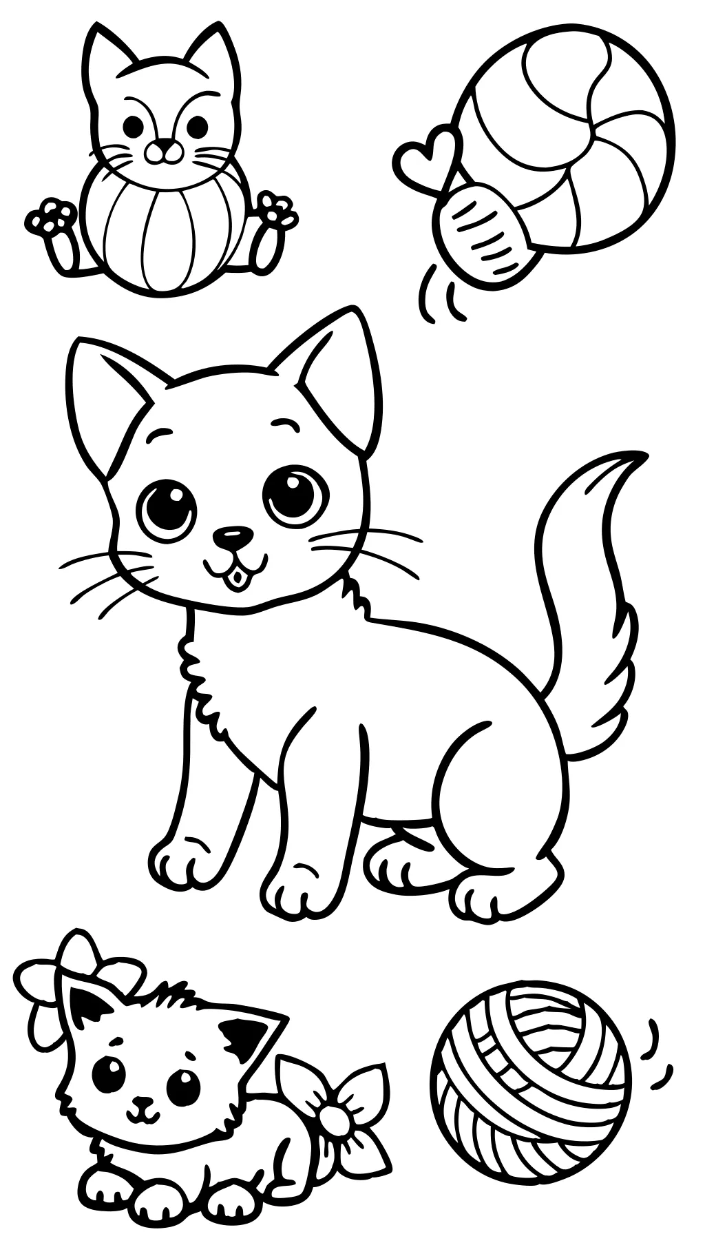 puppy and kitten coloring pages